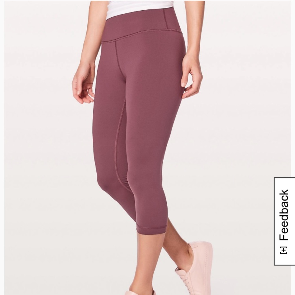 Lululemon Wunder Under Crop HR Redwood